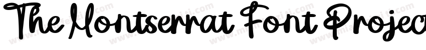 The Montserrat Font Project字体转换